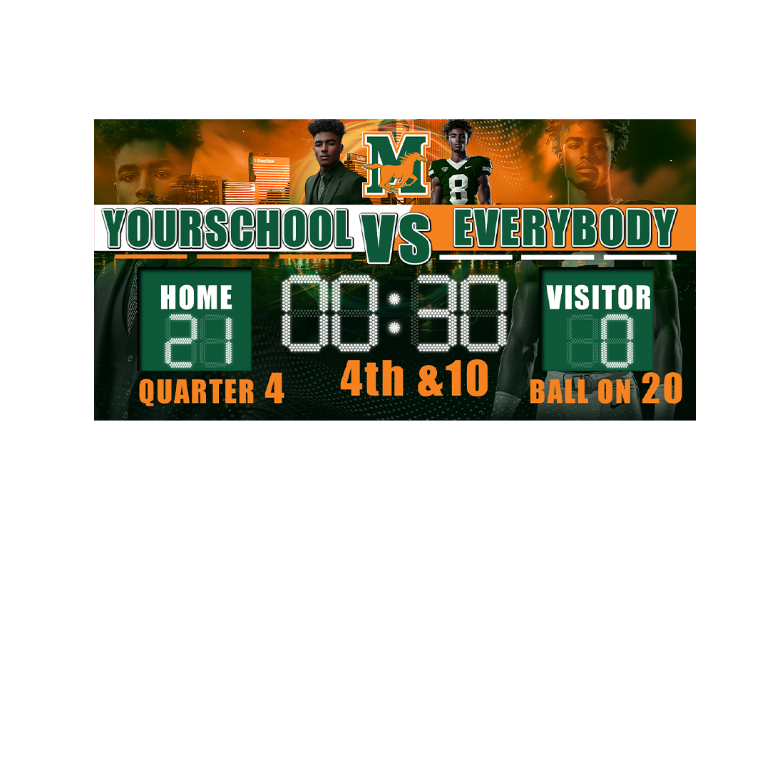 Graduation Scoreboard Set 304 – 8ft x 4ft Focal Banner or Board