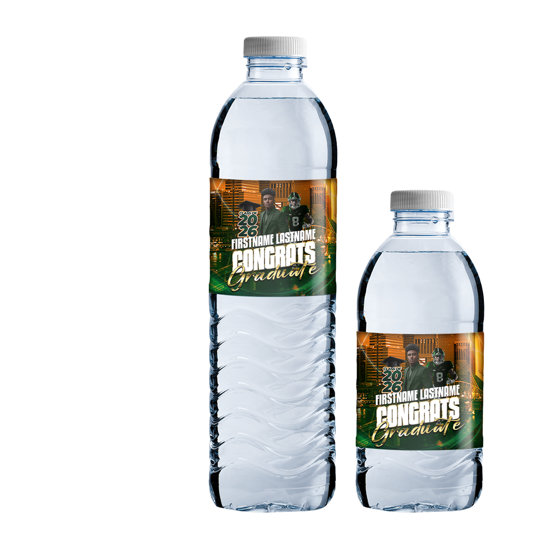 Graduation Water Bottle Label 304 – Custom Party Favors